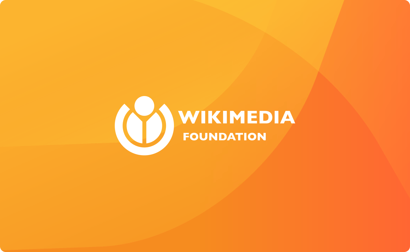 Wikimedia Foundation- Logo - Case study orange background