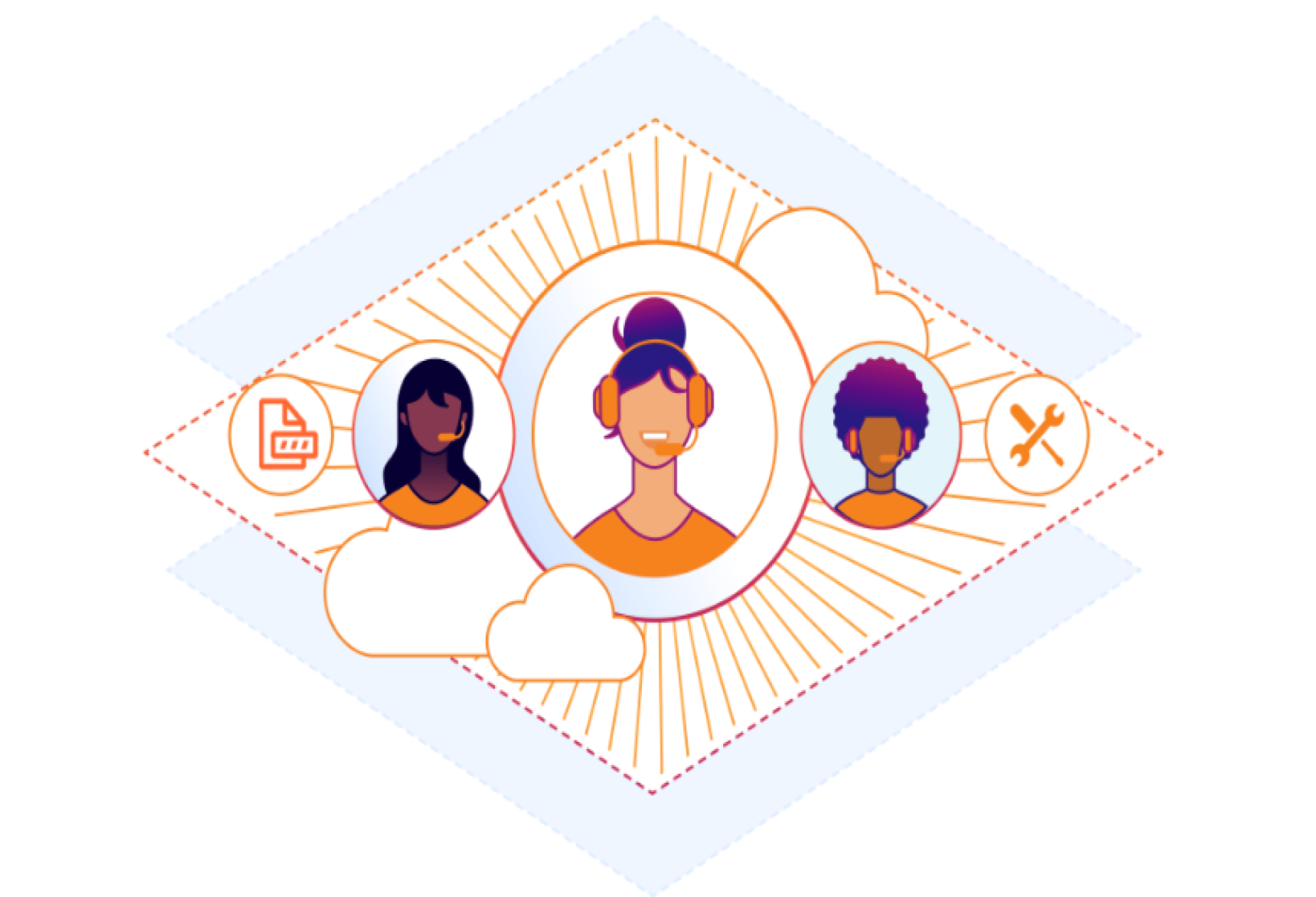 Expert professional services illustration